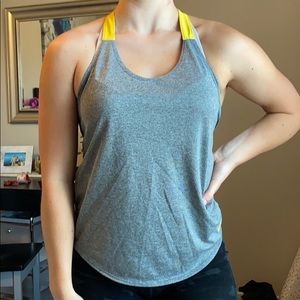 Yellow and Gray Nike Tank